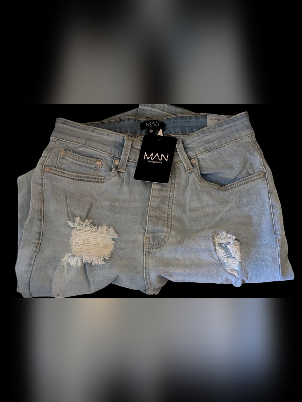 Boohoo MAN Ice Blue 32R New With Tags